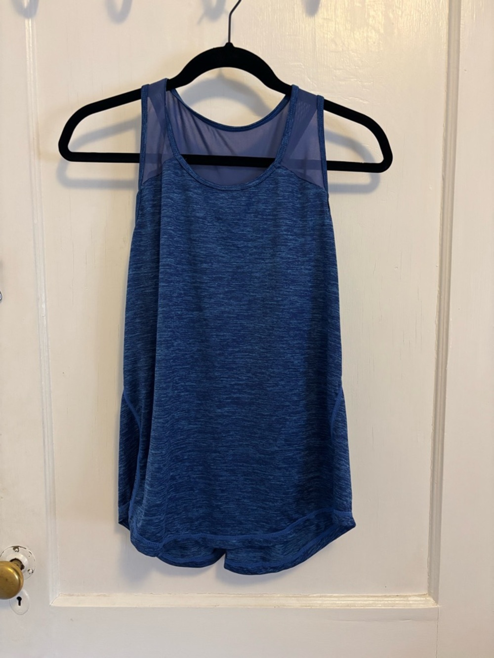 Women’s Blue Performance Mesh-Back Tank Top